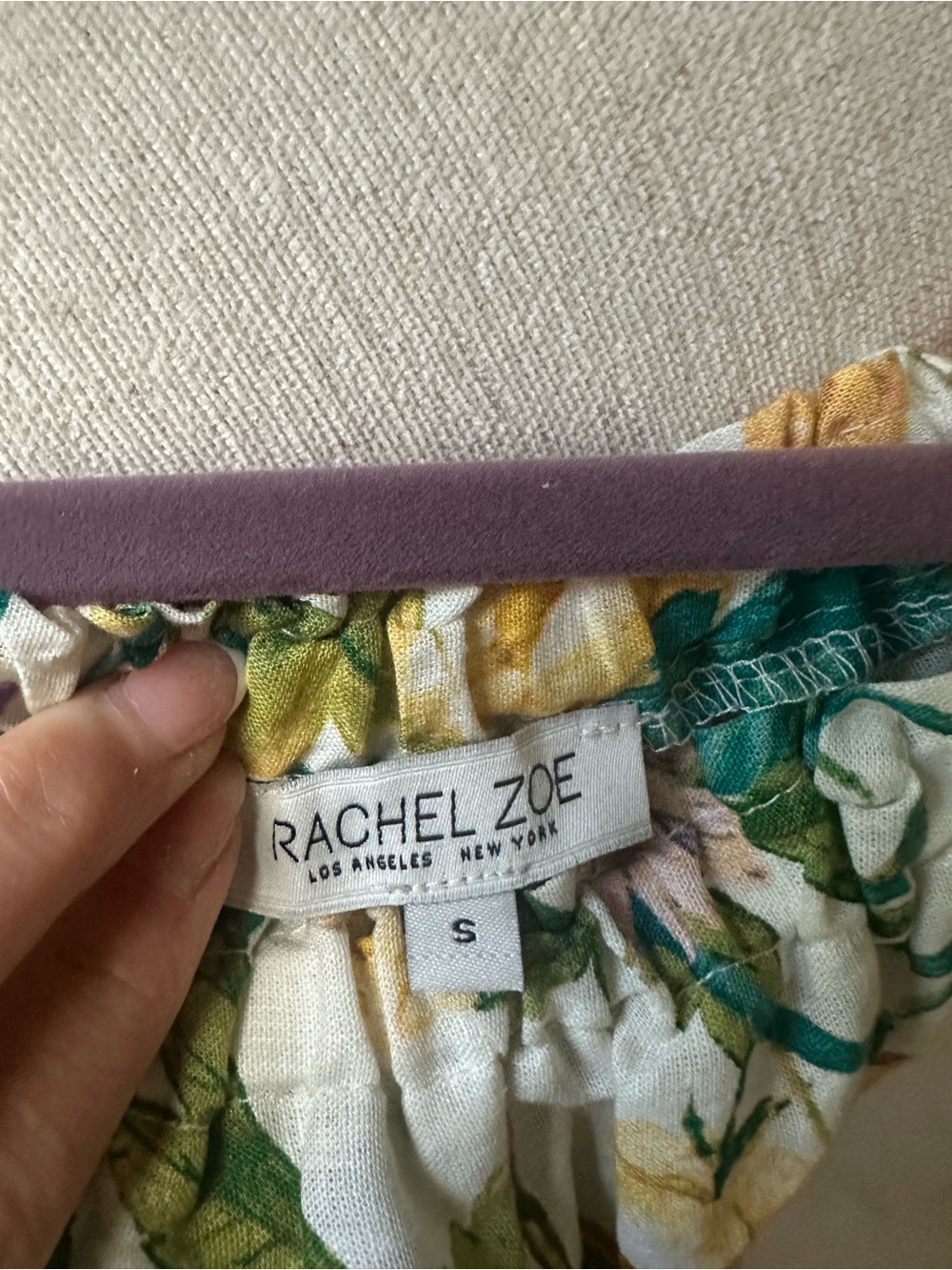 Rachel Zoe Floral Off-Shoulder Maxi Skirt Set in Yellow, Teal and Pink - Picture 2 of 5